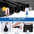 Summer Cooling Hoodie Towel Sweat-absorbent Cool Anti-UV Cycling Soft Cold Sensing Quick-drying Scarf for Fitness Hiking Fishing. 