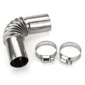 25mm Elbow Pipe Air Diesel Parking Heater Exhaust Pipe Connector W/Clamps For Webasto Diesel Heater 2024 New.