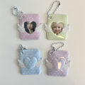 INS Korean Style Photo Card Holder Cute 1 inch ID Photo Storage Display Pendant Keychain Ornaments Star Chasing Girl .