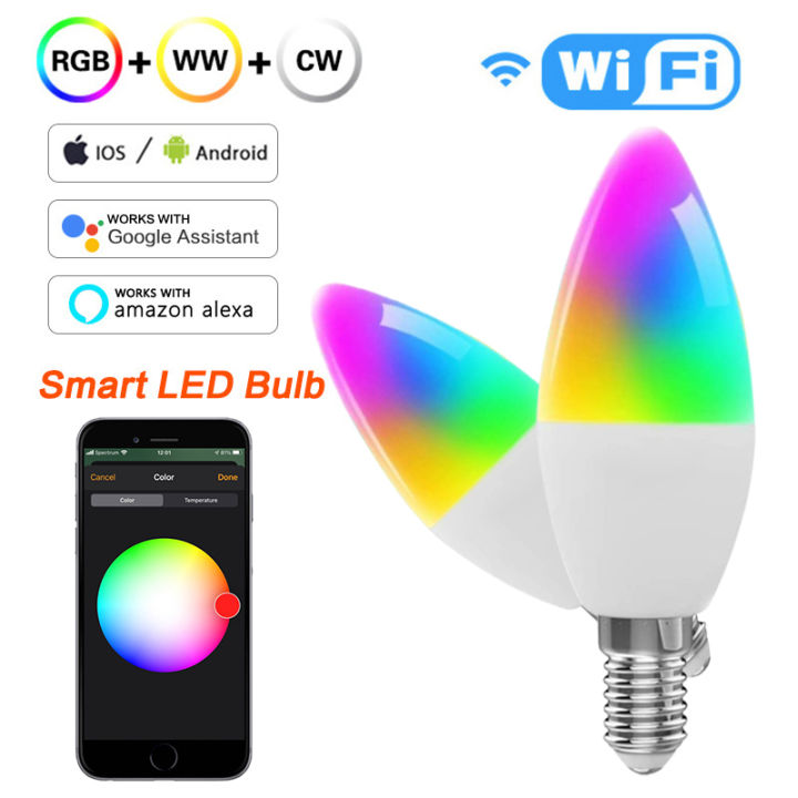 HomeKit%20Candle%20Light%20WiFi%20Smart%20Dimmable%20RGBCW%20E12%20E14%20LED%20Bulbs%20APP%20Siri%20Alexa%20%20SmartThings%20Voice%20Control%20Discoloration%20-%20Image%205