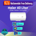 Haier 40 Liter Horizontal Geyser official Warranty & Free Installation 🚚 Free Delivery  💳 0% EMI Available, Official Warranty by Haier with Free Delivery. 