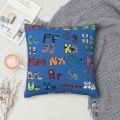 Villain Letter Abc Square Pillow Case Boys Matching Evil Alphabet Lore Cushion Cover Zipper Decor Pillowcase for Living Room. 