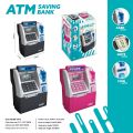 Large Capa Automatic ATM Money Box Children Savings Jar Card Swipe Deposit And Withdrawal Machine Intelligent Password Entry.