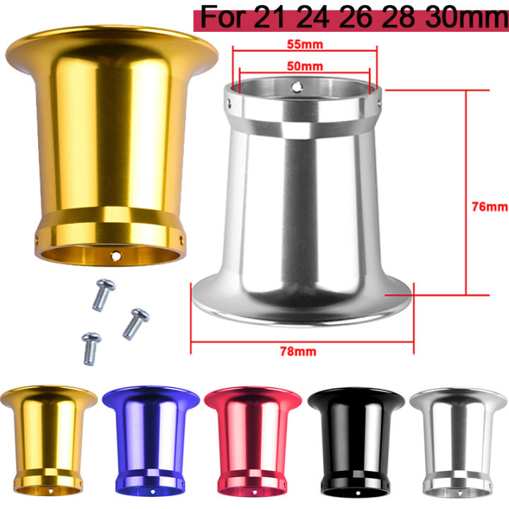 50mm CNC Aluminum Alloy Velocity Stack for PWK PE VM 21/24/26/28/30mm