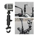Motorcycle Handlebar Mount Aluminum Alloy Bike Holder For GoPro Hero 13 12 11 10 9 8 Insta360 DJI Osmo Action Camera Accessories.