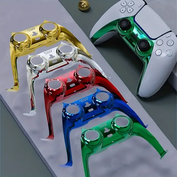 Chrome%20Black%20Glossy%20Chrome%20DIY%20Replacement%20Controller%20Shell%20for%20PS5%20Custom%20Plates%20Cover%20Compatible%20Upgrade%20For%20PS5%20Slim%20-%20Image%202