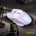 GM6 Wired Mouse RGB Mice Wired Computer Mause LED Backlit Ergonomic Gaming Mouse For Laptop PC. 