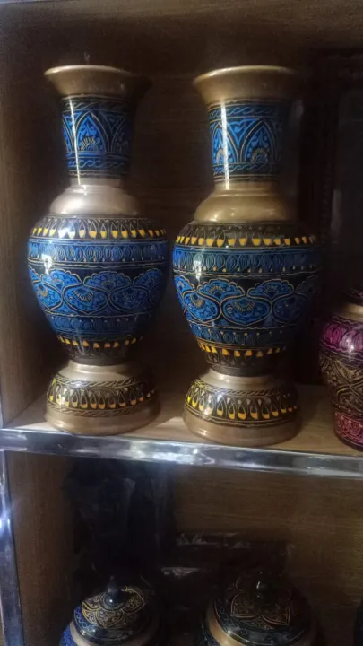 Handcrafted Decorative Flower Vases – Naqshi Art with Intricate ...