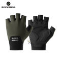 ROCKBROS Cycling Gloves Shock Absorption Bike Gloves Half Finger Seamless Breathable Bicycle Gloves With XRD Palm Pad Gloves. 