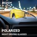 SCVCN Polarized Night driving glasses Fishing Glasses Cycling Equipment Outdoor Sports MTB Bike Bicycle Eyewear Camping running. 