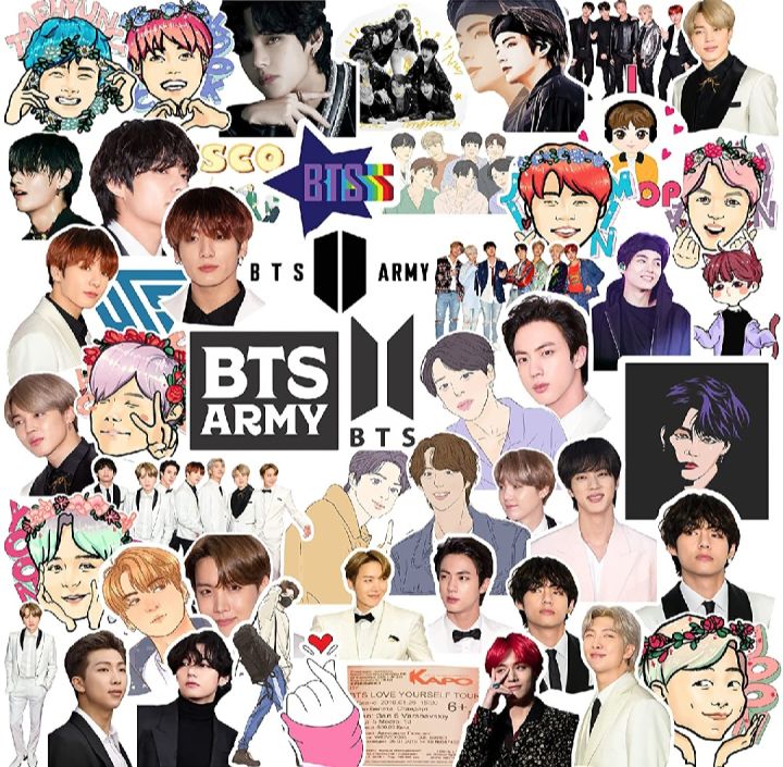 25pcs bts stickers  for use mobile ,diary, laptop, books,etc