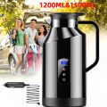 12V/24V 1200ML&1500ML Car Electric Kettle Digital Display Car Electric Pot Stainless Steel Kettle Boiling Water Cup For Travel. 