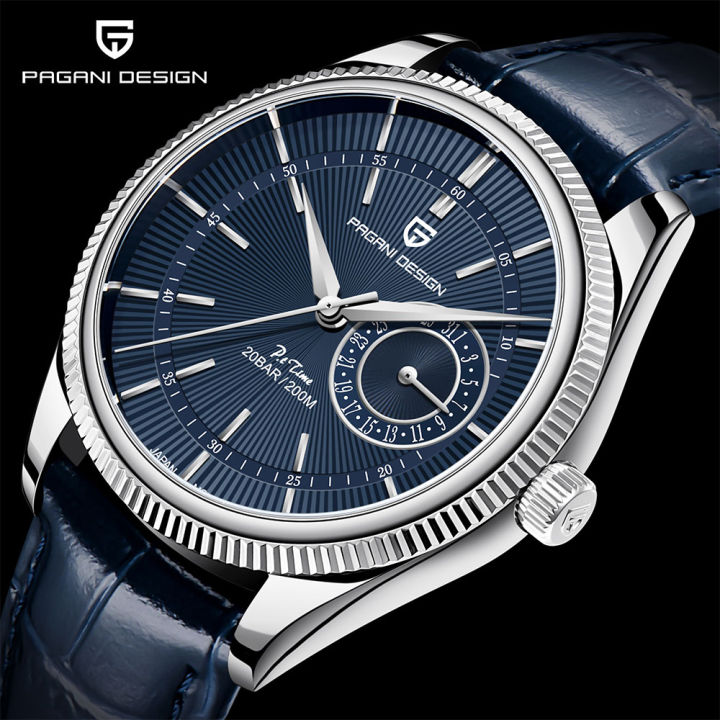 New PAGANI DESIGN VH65 Men Watch Top Brand Quartz Wristwatch Classic Leather Waterproof Clock Sapphire Glass 40MM Watch Man 