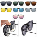 Fashionable Polarized Myopia Glasses Clip Driver's Goggles Night Vision Glasses Outdoor Sunshade And UV Resistant Sunglasses.
