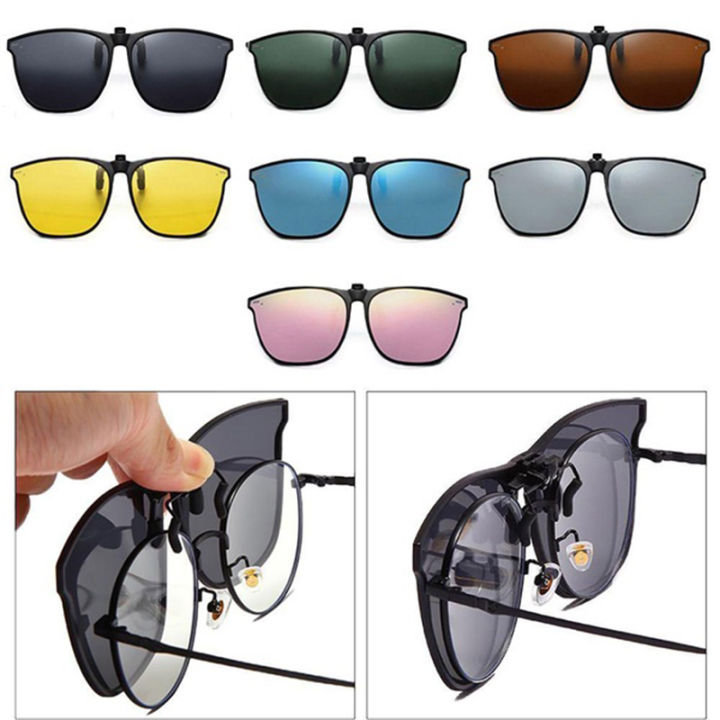 Fashionable Polarized Myopia Glasses Clip Driver's Goggles Night Vision Glasses Outdoor Sunshade And UV Resistant Sunglasses