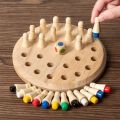 Wooden Memory Match Stick Chess Color Game Board Puzzles Montessori Educational Toy Cognitive Ability Learning Toys. 