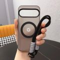 Trendy Limited Edition Candy Color Magnetic Charge Case For Google Pixel 10 9 Pro XL 8 A Pro Portable Wristband Shockproof Cover.