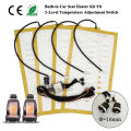 Universal Built-In Car Seat Heater 12V Alloy Wire Heating Heat Pads 3-Level Dual Round Control Switch System With Harness.