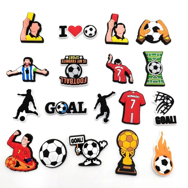 18PCS%20Soccer%20Sports%20Theme%20Hole%20Shoes%20Charms%20Packs%20Decoration%20Set%20Boys%20Men%20Football%20Style%20Buckle%20Slipper%20Sandals%20Shoe%20Accessories%20-%20Image%203