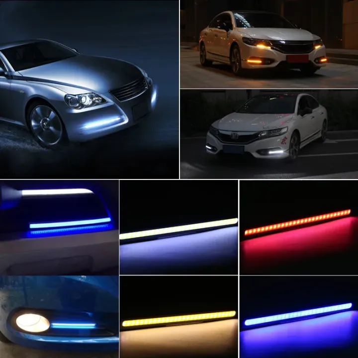 2pcs%2017cm%20COB%20DRL%20LED%2012V%206000K%20Waterproof%20Daytime%20Running%20Light%20Auto%20Strip%20Light%20%20Fog%20Lamp%20Car%20motorcycle%20Styling%20Led%20DRL%20Lamp%20-%20Image%207
