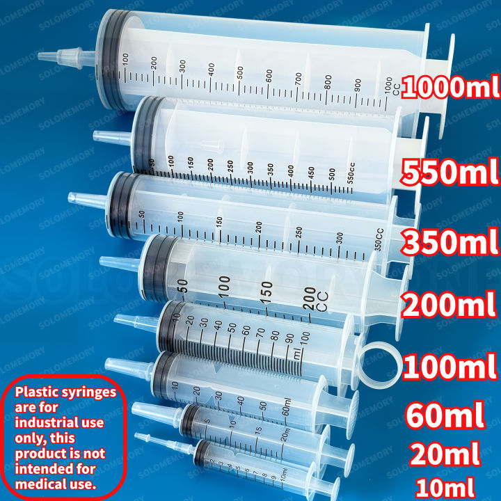 Plastic Syringe, Available in Capacities of 1000ml, 550ml, 350ml, 200ml ...