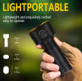 High power Laser Cannon Flashlight – Super Bright Rechargeable LED Torch with Long-Range Beam. 