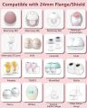 Breast Pump Flange Insert Kit for Momcozy/Spectra S1/S2, Eufy/Medela/Elvie/Lansinoh/Paruu Breast Pump Wearable Pumps.