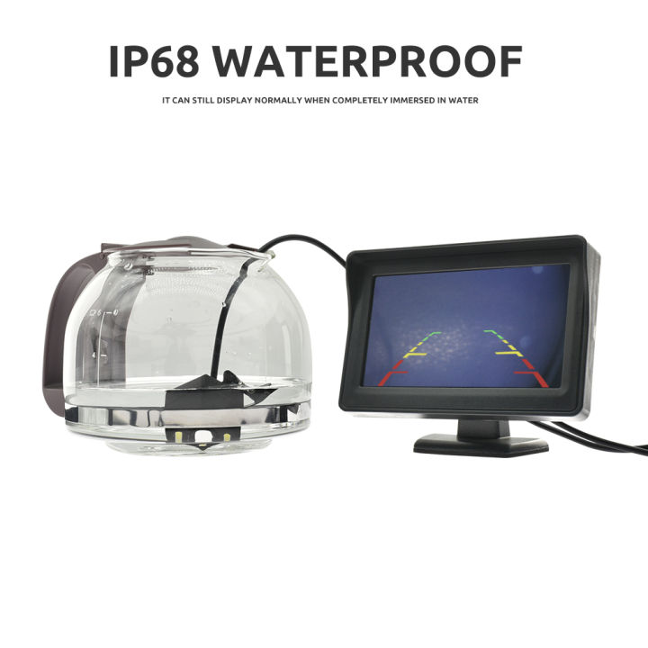 4.3%20Inch%20Car%20Reverse%20Camera%20Monitor,%20HD%20Rear%20View%20Backup%20Parking%20Aid%20with%20LCD%20Screen,%20Easy%20Installation%20Universal%20Fit%20-%20Image%204