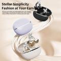 Wireless Clip-on Earbuds with Charging Case Sports Bluetooth Headphones Noise Cancellation Free Butterfly Ear Clip Accessories. 