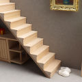 1Pc 1:12 Dollhouse Miniature Staircase Mini No Handrail Stairs Furniture Model Decor Toy Doll House Accessories. 
