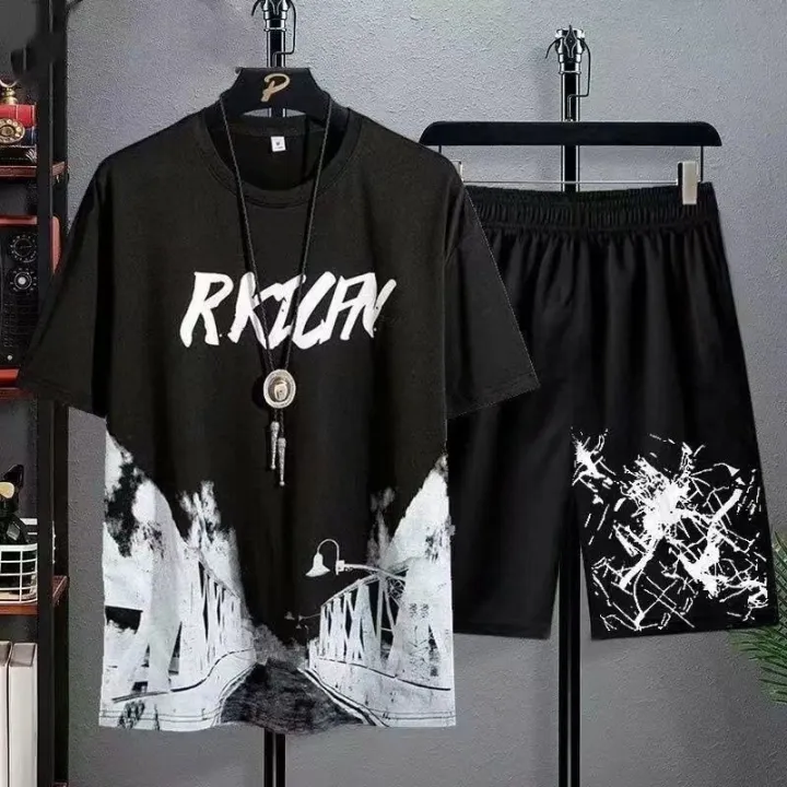 Men's%20Sets%202025%20Summer%20Fashion%20T%20Shirts%20Casual%20Polyester%20Gradient%20Shorts%20Set%20Men's%20Sporty%20Two-piece%20Outfit%20Basketball%20Tracksuits%20-%20Image%204
