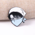 Attack On Titan Enamel Pins Shingeki No Kyojin Levi Ackerman Mikasa Ackerman Figure Brooch For Fans Lapel Pin Anime Jewelry. 