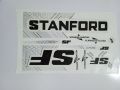 New 3D 2024 SF (STANFORD) Latest Black  Edition Top Quality Cricket Bat Sticker For Professional Players. 