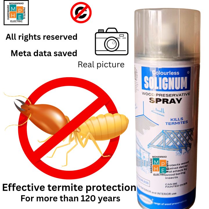 Termite & Wood Borer Killer – Solignum Wood Preservative Spray for 12/12 new year sale