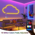 Tuya Smart Zigbee 3.0 USB 5V Neon LED Light Strip RGB WiFi Dimmable Neon Tape Ribbon Sign Wall Decor Work With Alexa  Home lightify. 