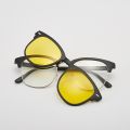 6 In 1 Men Women Polarized Optical Magnetic Sunglasses Clip Magnet Clip on Sunglasses  Clip on Sun Glasses Frame And Bag. 