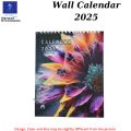 Mehran Stationers | 2025 Wall Calendar with Islamic Dates | 3 Page Card Calendar 4 months on a page. 