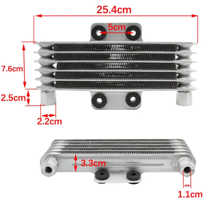 Motorcycle%20Oil%20Cooler%205%20Row%20Radiator%20Dirt%20Bike%202t%20125-250CC%20Engine%20Universal%204T%20M10%20M12%20Cooling%20Enduro%20Pit%20Bike%20Motocross%20Parts%20-%20Image%202