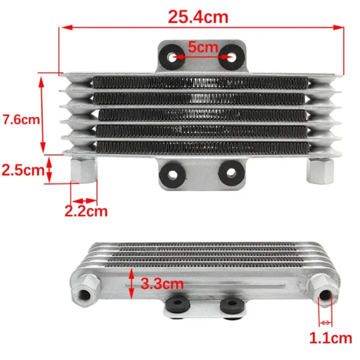 Motorcycle%20Oil%20Cooler%205%20Row%20Radiator%20Dirt%20Bike%202t%20125-250CC%20Engine%20Universal%204T%20M10%20M12%20Cooling%20Enduro%20Pit%20Bike%20Motocross%20Parts%20-%20Image%202