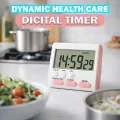 Kitchen Clock English 24-hour Electronic Timer Digital Reminder Alarm Clocks Cooking Countdown Timer LCD Multifunction Home.