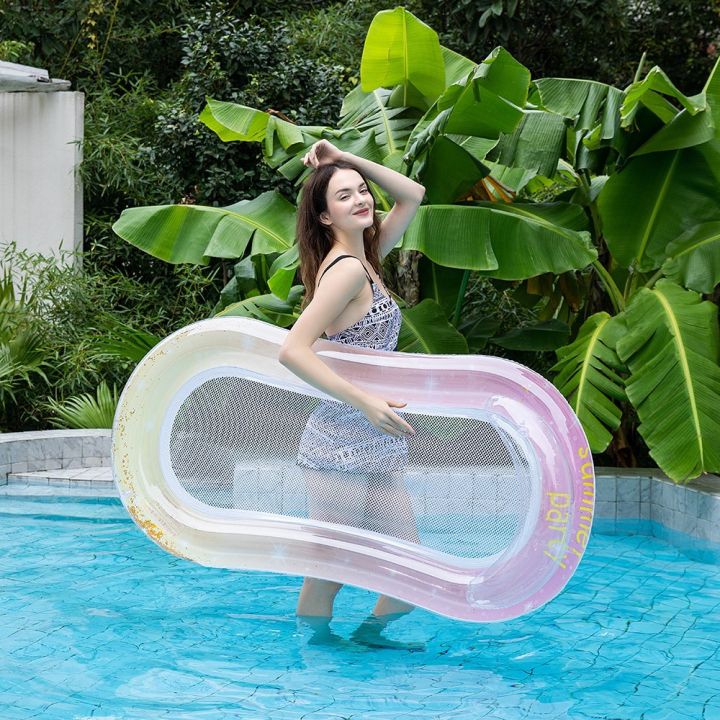 Rooxin%20Inflatable%20Water%20Hammock%20Floats%20Bed%20Swim%20Ring%20Tube%20Swimming%20Pool%20Mattresses%20Sleeping%20Bed%20Beach%20Lounger%20Chair%20-%20Image%203