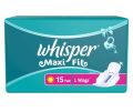 Whisper Maxi Fit Sanitary Pads with Wings L+ 15 Pcs. 