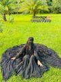 burka dobai cerry febris embroidery koti borka.