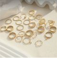 7/12 pcs ring sets for girls stylish elegant- trendy rings accessory for girls- engagment ring for couples. 