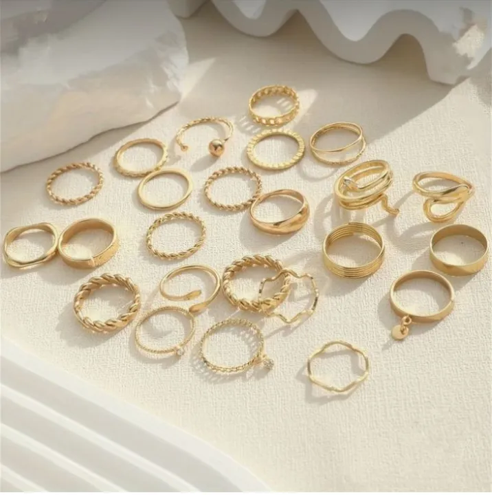 7/12%20pcs%20ring%20sets%20for%20girls%20stylish%20elegant-%20trendy%20rings%20accessory%20for%20girls-%20engagment%20ring%20for%20couples%20-%20Image%203