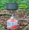 outdoor camping stove, foldable butane pocket rocket stove. 