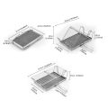 304Stainless Steel Foldable Portable Camping Stovetop Toaster - Perfect for Hiking, Picnic and Outdoor Use.