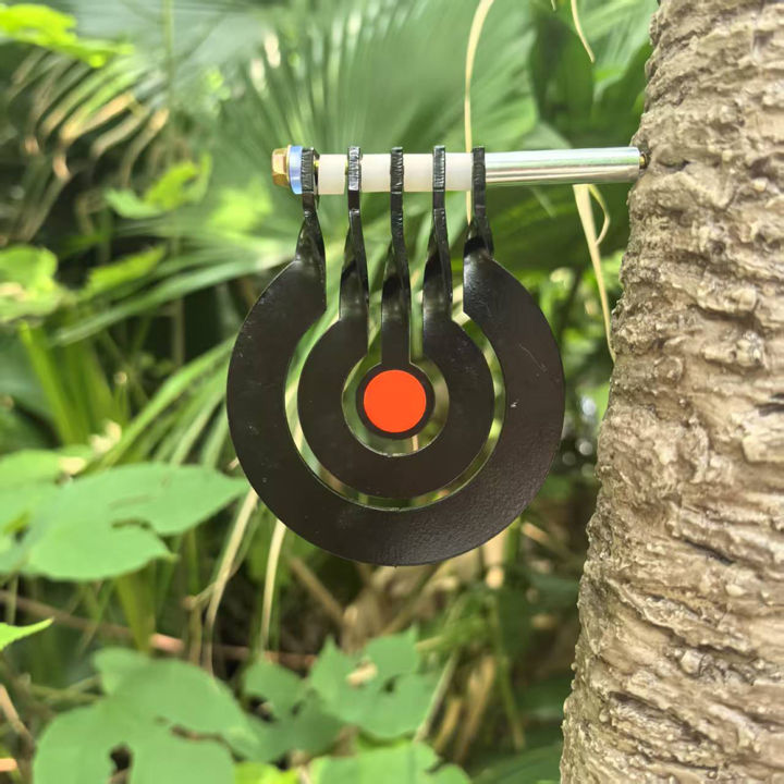 Shooting%20practice%20with%20a%20three%20-%20ring%20tree%20-%20inserted%20rotating%20pendulum%20target%20made%20of%203%20-%20millimeter%20-%20thick%20metal%20-%20Image%203