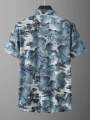 Half Sleeves Floral Print Silk Loose-Fit Shirts For Men | Fashion Half Sleeves Shirt For Men. 