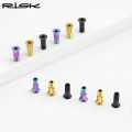 RISK 2pcs/bag Road Mountain Bike Bicycle M5*14.2mm Shift Rear Derailleur Pulley Jockey Wheel Fixing Bolts Screws Titanium Alloy. 